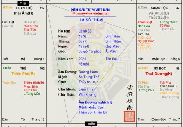 Lá số 32: Dương nam Mệnh Liêm Tham Tỵ Hợi đắc Không Vong, rối ren cũng lắm một đời ấm no