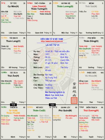 LÁ SỐ 35: Âm nam Thất sát cư mệnh ăn cách Thất Sát Triều đẩu- Sát Phá Tham rõ nét. Một đời tư cách, luôn thích trên cơ người khác.