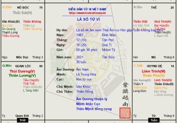 âm nam mệnh Thái Âm cư Hợi ngộ Tuần