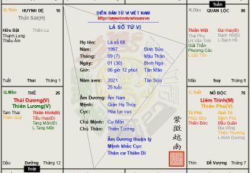 Lá số 68 âm nam mệnh Thiên Cơ, một đời quyền biến trong tay, gánh vác đại sự