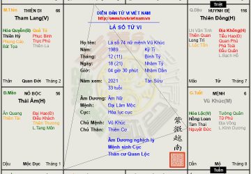 Lá số 74 nữ mệnh Vũ Khúc thần khí mạnh mẽ lấn át đàn ông