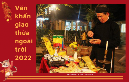 Văn khấn giao thừa ngoài trời Tết Nhâm Dần 2022