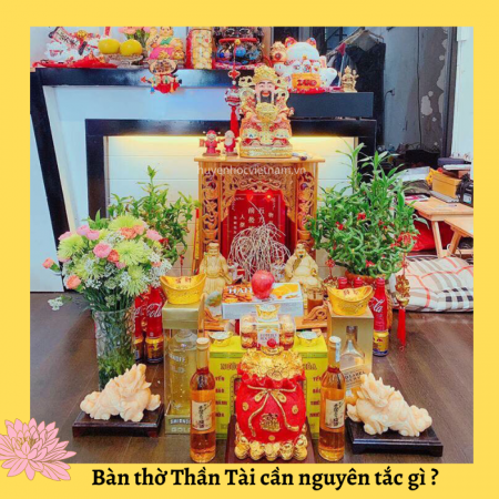 Hướng dẫn bài trí bàn thờ thần tài đúng phong thủy