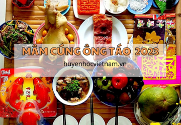 mâm cỗ cúng ông Công ông Táo 2023