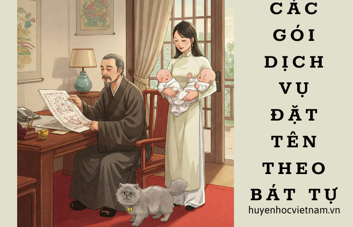 Gói Đặt Tên Theo Bát Tự sẽ lựa chọn tên có hành sinh tương trợ được dụng thần giúp hạn chế nhược điểm, bù vào những khiếm khuyết tứ trụ.